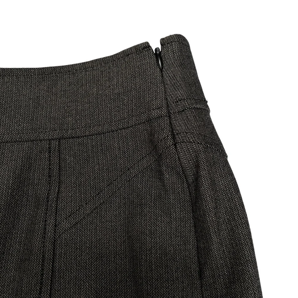 NWT Banana Republic Black & White Herringbone Pattern Stretch Pencil Skirt